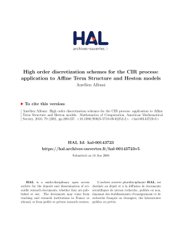 High order discretization schemes for the CIR process