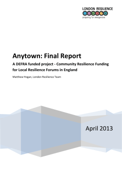 Anytown: Final Report - London Climate Change Partnership