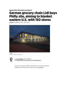 German grocery chain Lidl buys Philly site aiming to blanket eastern