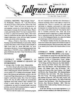 February 1995 Volume 23 - No. 2 CONTRACT WITH AMERICA or