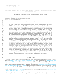 Ring Formation around Giant Planets by Tidal Disruption of a Single