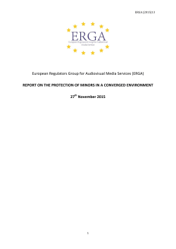 Protection of Minors - Commissariaat voor de Media