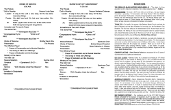 to the church bulletin from this past Sunday, May 21st