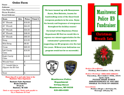 Manitowoc Police K9 Fundraiser
