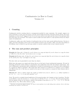 Combinatorics - CSE-IITK
