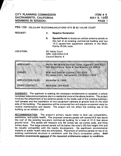 city planning commission item # sacramento, california may 9, 1996