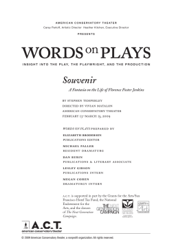 Souvenir - American Conservatory Theater