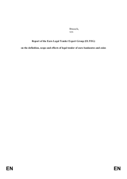 definition, scope and effects of legal tender of euro banknotes and