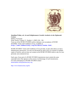 Jonathan Friday, ed. Art and Enlightenment: Scottish Aesthetics in