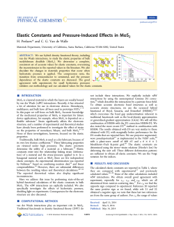 Elastic Constants and Pressure-Induced Effects in MoS2