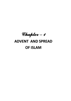 ADVENT AND SPREAD OF ISLAM