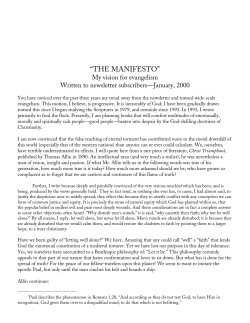 The Manifesto - Martin Zender