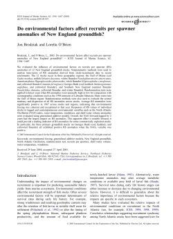Do environmental factors affect recruits per spawner anomalies of