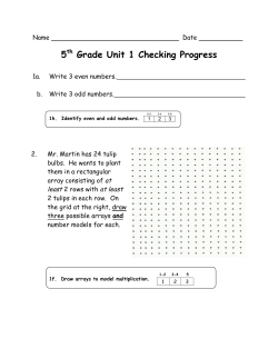 5th Grade Unit 1 Checking Progress
