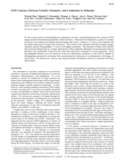 STM Contrast, Electron-Transfer Chemistry, and Conduction in