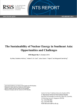 The Sustainability of Nuclear Energy in Southeast Asia