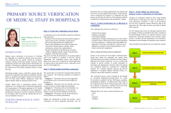 primary source verification of medical staff in hospitals