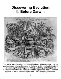 Before Darwin