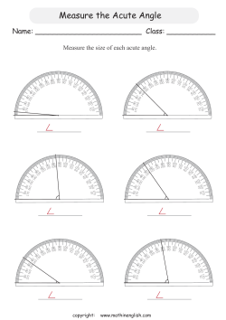 Measure the Acute Angle