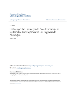 Small Farmers and Sustainable Development in Las Segovias de