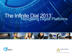 The Infinite Dial 2013