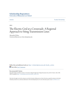 A Regional Approach to Siting Transmission Lines