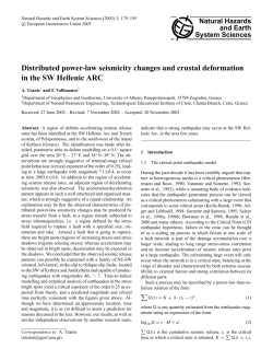 Distributed power-law seismicity changes and crustal deformation in