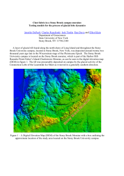 Clast fabric in a Stony Brook campus moraine