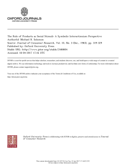 A Symbolic Interactionism Perspective