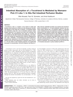 Pick C1-Like 1: In Situ Rat Intestinal Perfusion Studies