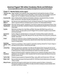 American Pageant 16th edition Vocabulary Words and Definitions