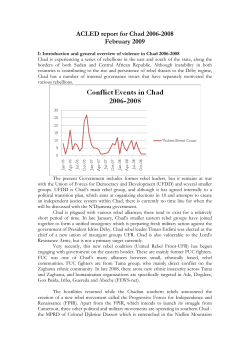 ACLED report for Chad 2006