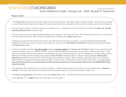 Change Job - Workday@UChicago