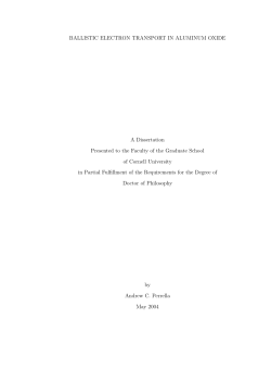 Ballistic Electron Transport in Aluminum Oxide