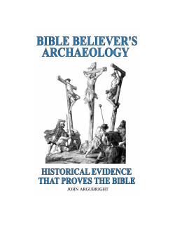 Sample PDF Volumes 1-3 - Bible Believer`s Archaeology