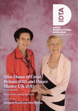 Miss Dance of Great Britain 2015 and Dance Master UK 2015