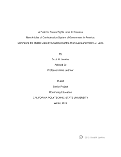 A Push for States Rights Laws to Create a New Articles of
