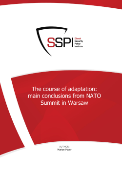 The course of adaptation: main conclusions from NATO Summit in