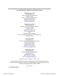 Development of Web-Based Transit Trip Planning System Based on