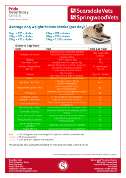 5kg = 220 calories 25kg = 820 calories 10kg = 370 calories 30kg