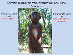 Animism Disappears from Virachey National Park, Cambodia
