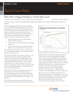 Santa Claus Rally - The PNC Christmas Price Index