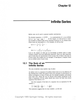 nfinite Series