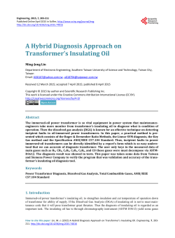 A Hybrid Diagnosis Approach on Transformer`s Insulating Oil