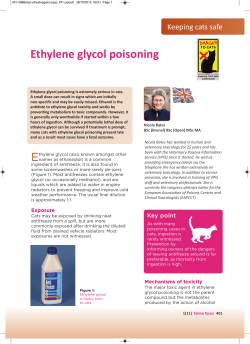Ethylene glycol poisoning