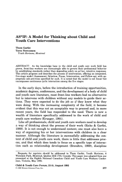 AS Superscript>* Superscript>IF: A model for thinking about child