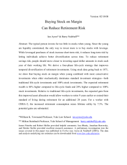 Buying Stock on Margin Can Reduce Risk