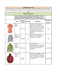 Patagonia Gear List.xlsx