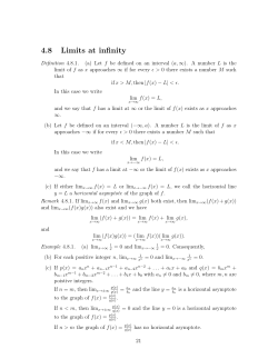 4.8 Limits at infinity