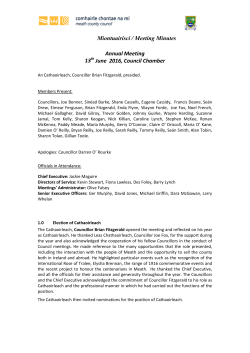 06-2016 Minutes June Meath County Council Annual
